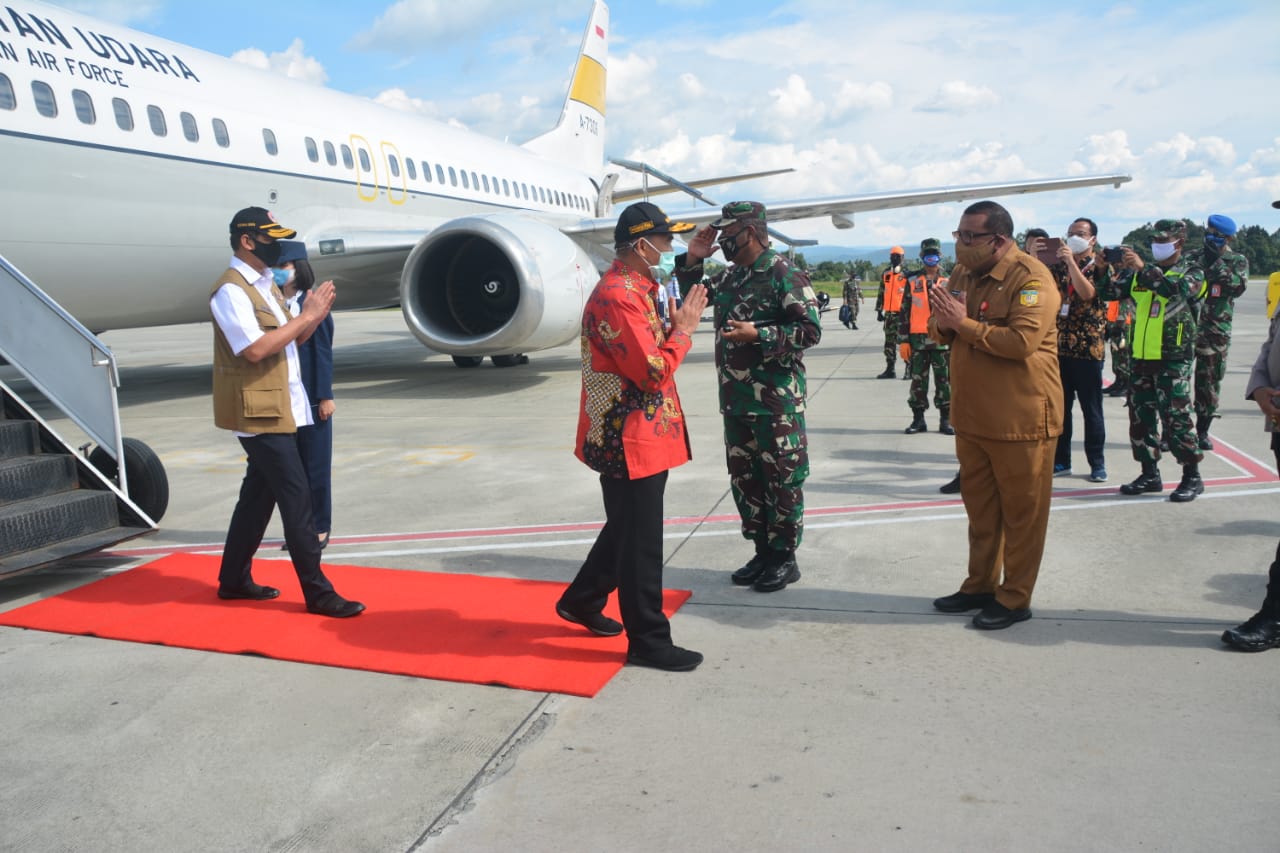 Pangdam Cenderawasih Dampingi Kunjungan Kerja Ketua Gugus Tugas Penanganan Civid-19 di Papua