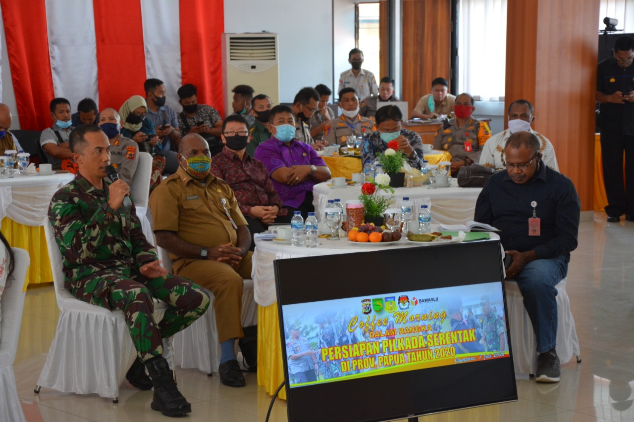 Kodam Cenderawasih Siap Bantu Polda Papua Dalam Pengamanan Pilkada Serentak di Papua Tahun 2020