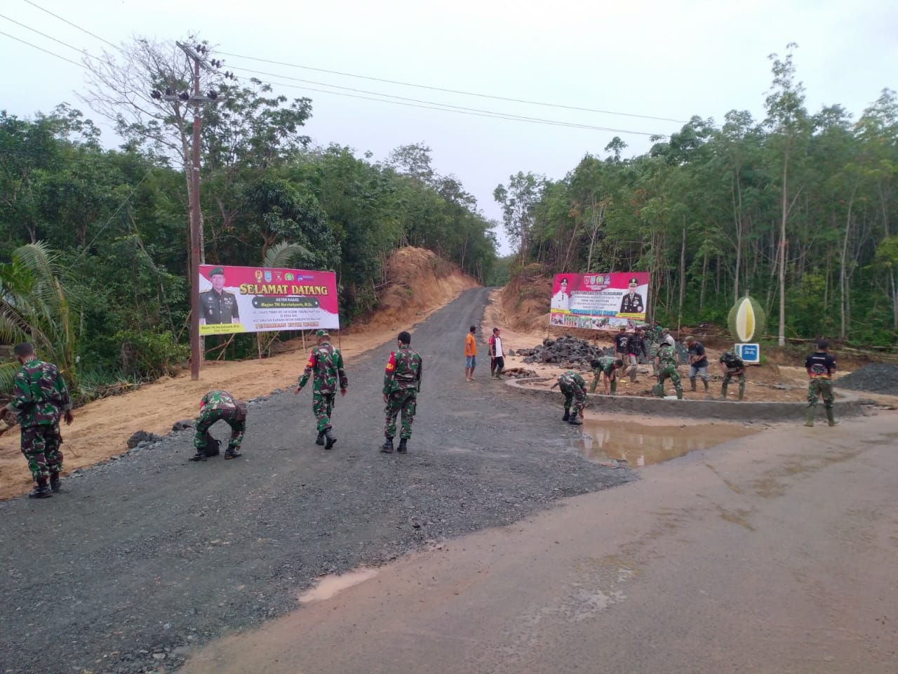 Bersih Bersih Jelang Kunjungan Aster Kasad ke Lokadi TMMD 108