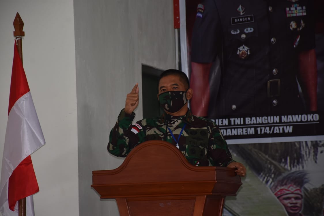 Danrem Merauke Berikan Arahan Kepada Prajurit Kodim Boven Digoel