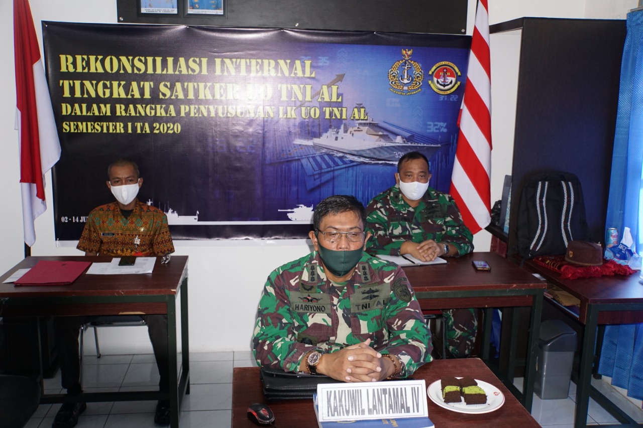 Kakuwil Lantamal IV Ikuti Rapat Rekonsiliasi Terpadu Kemhan/TNI