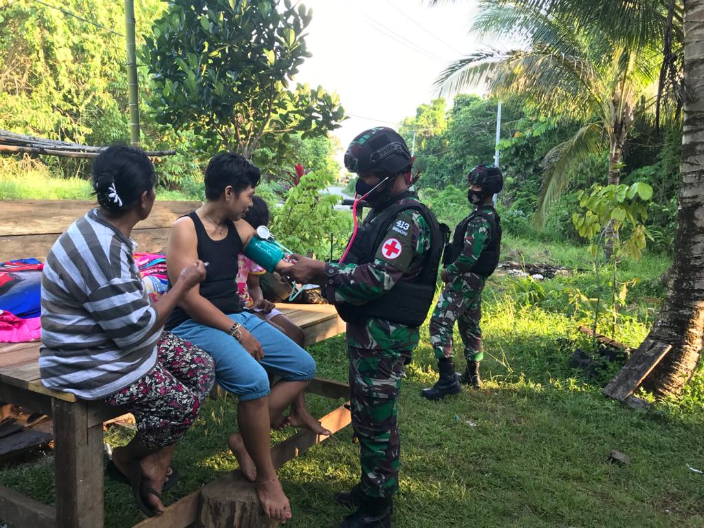 Pos Muara Tami Satgas Yonif 413 Bremoro Sidak Kampung Ondo Afi