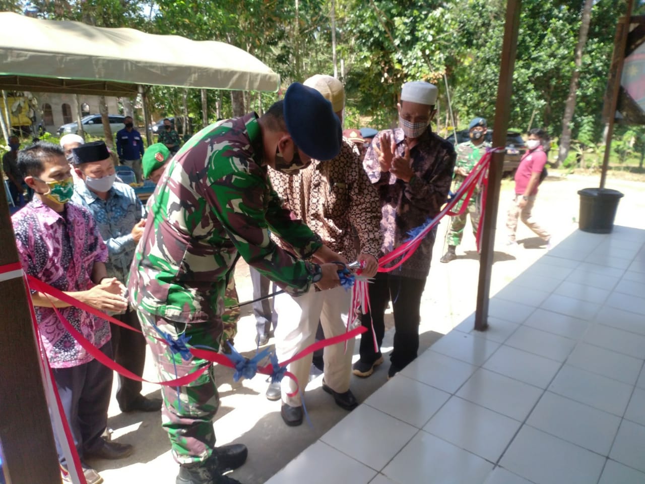 Danlanud Syamsudin Noor Resmikan Mushollah Ar Raudah Hasil TMMD 108