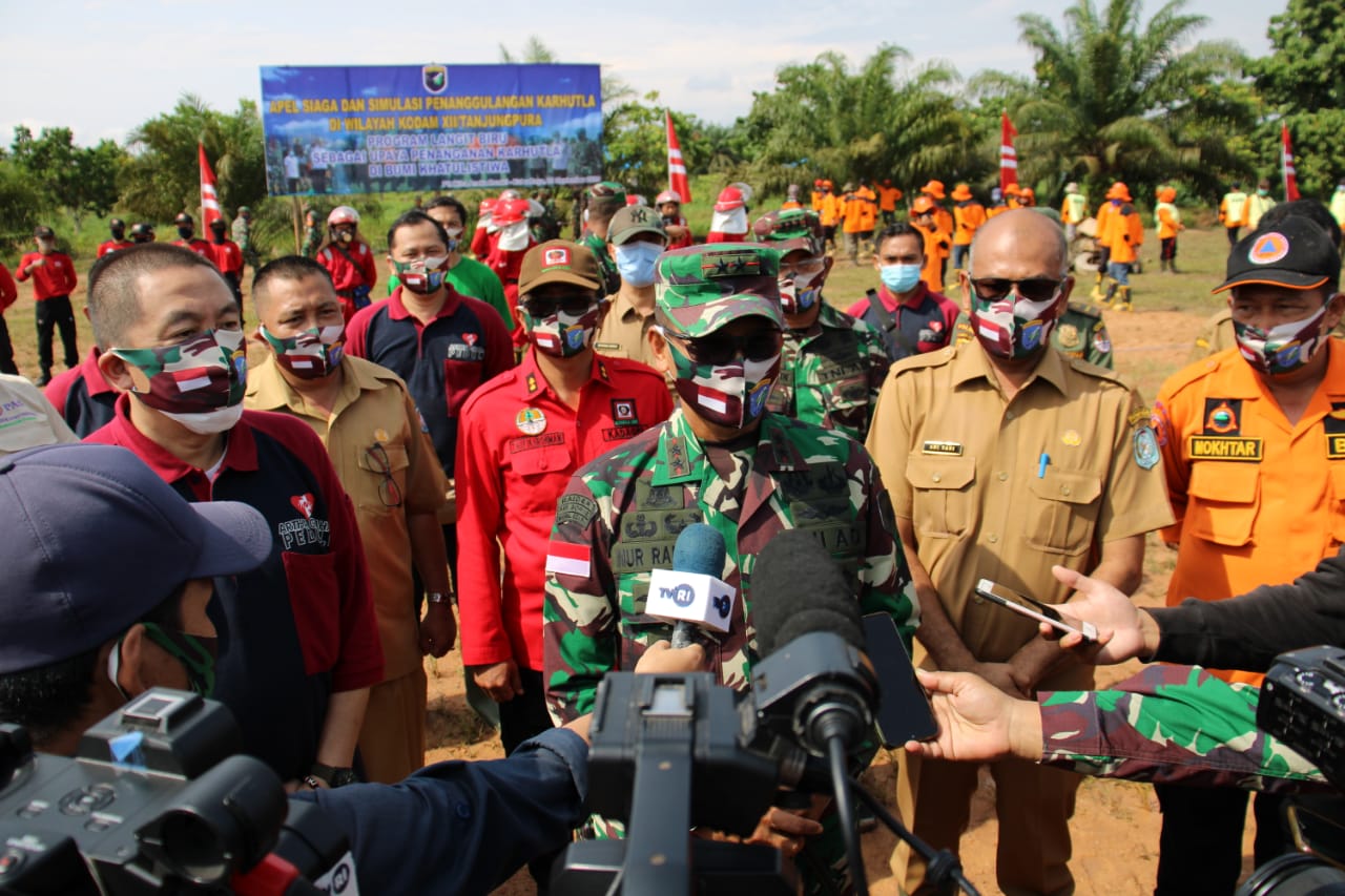 Hindari Penyebaran Covid 19, Pangdam XII/Tpr Ajak Masyarakat Patuhi Protokol Kesehatan