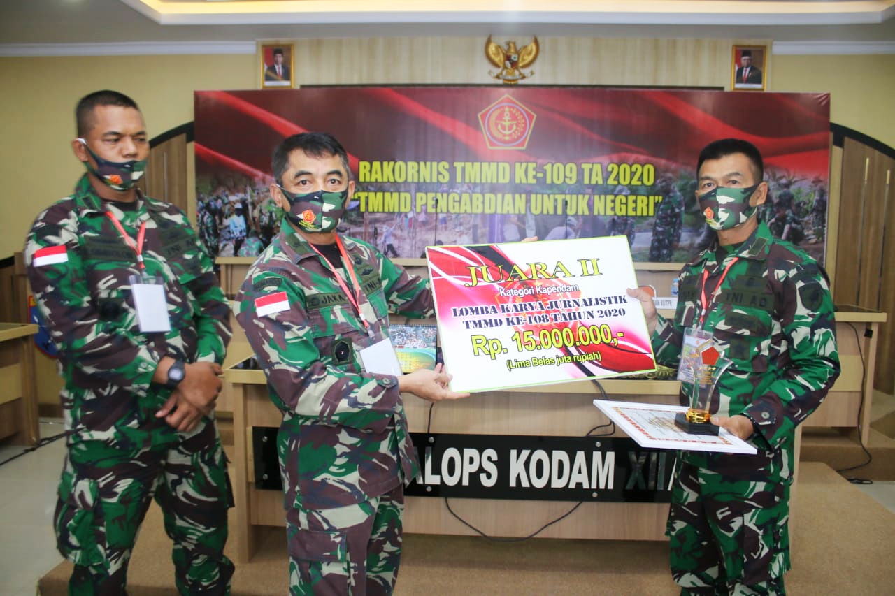 Beruntun Sebanyak Empat Kali, Pendam XII/Tpr Sabet Juara LKJ TMMD