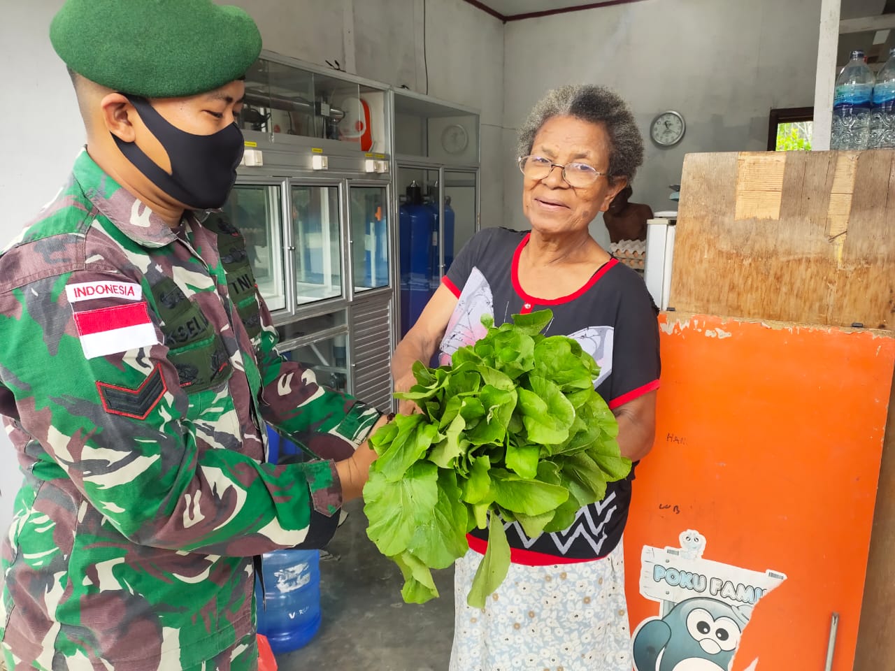 Ketahanan Pangan Satgas Pamtas RI-PNG Yonif Mekanis Raider 413 Kostrad Pos Nafri