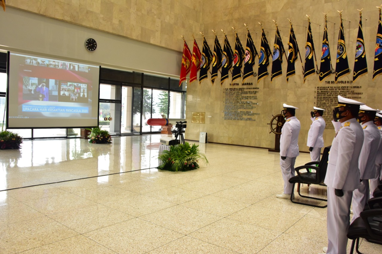 Kasal Ikuti Upacara Hari Kesaktian Pancasila Secara Virtual