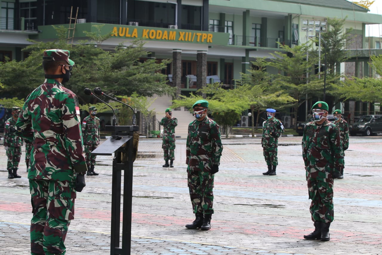 Laporan Kenaikan Pangkat Perwira, Pangdam XII/Tpr : Jadikan Pendorong Tumbuhnya Etos Kerja