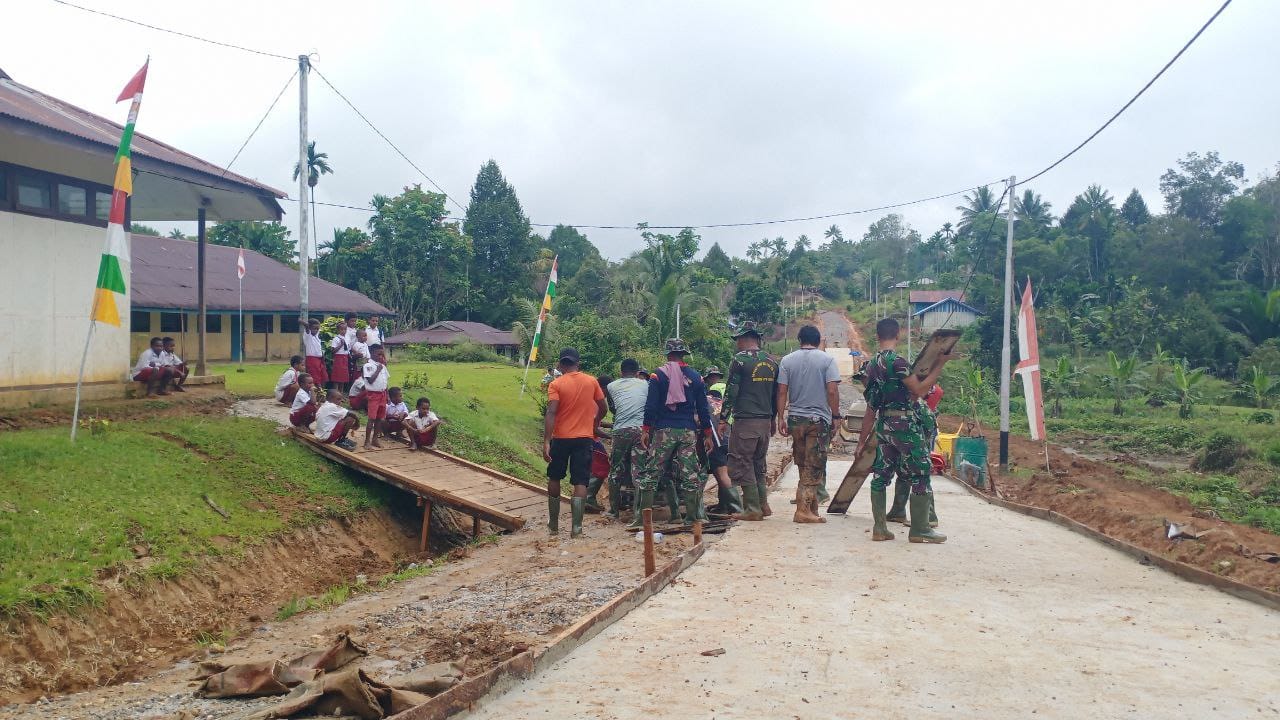 Harapan Besar Murid SD YPPK Terhadap Satgas TMMD