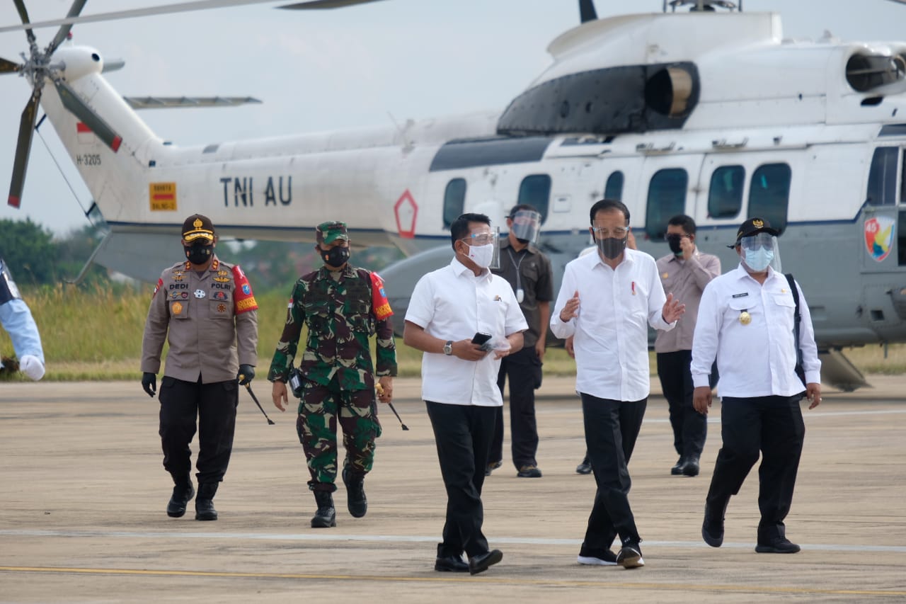 Pangdam XII/Tpr Dampingi Kunjungan Kerja Presiden di Pulang Pisau