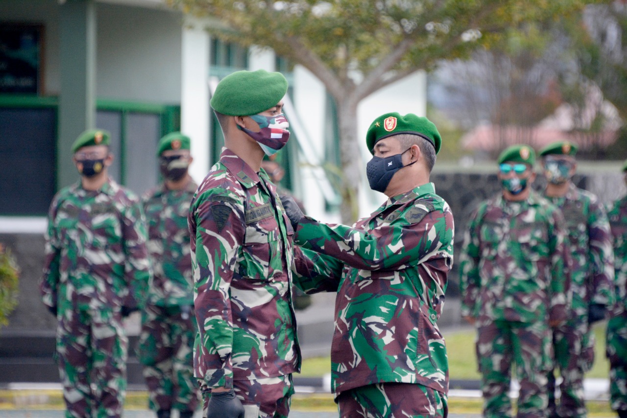 Kasdam Pimpin Tradisi Penerimaan Warga Baru Kodam XII/Tpr