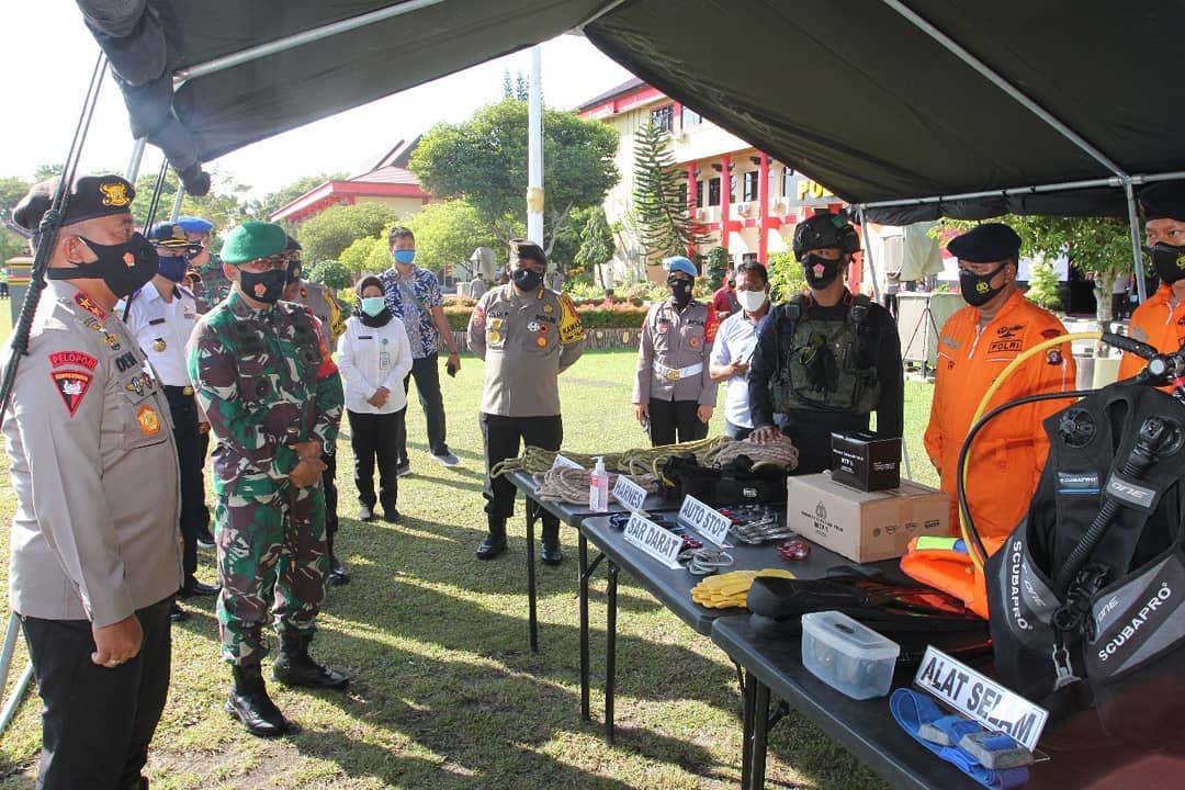 Jelang Libur Panjang TNI-Polri di Kalteng Gelar Apel Kesiapan Pengamanan