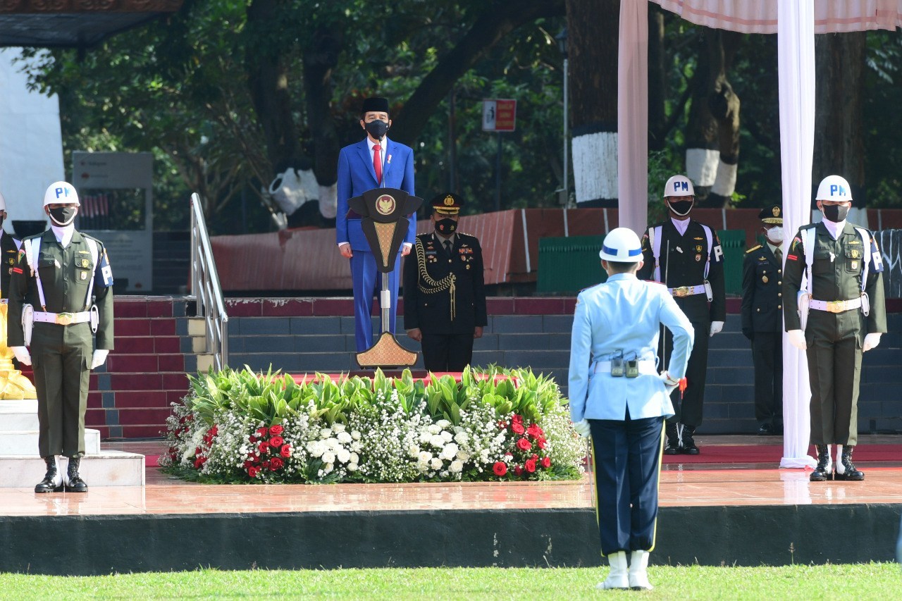 Presiden Joko Widodo Pimpim Upacara Hari Kesaktian Pancasila