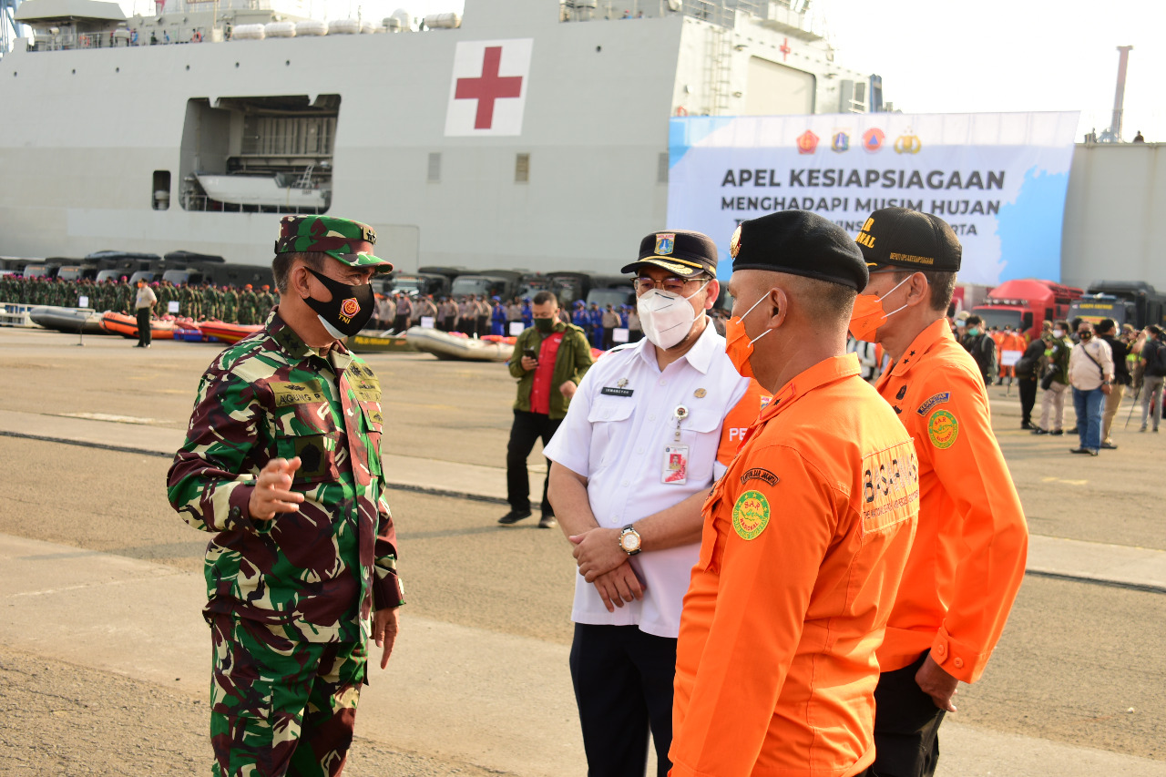 Gubernur DKI Pimpin Apel Kesiapsiagaan Banjir