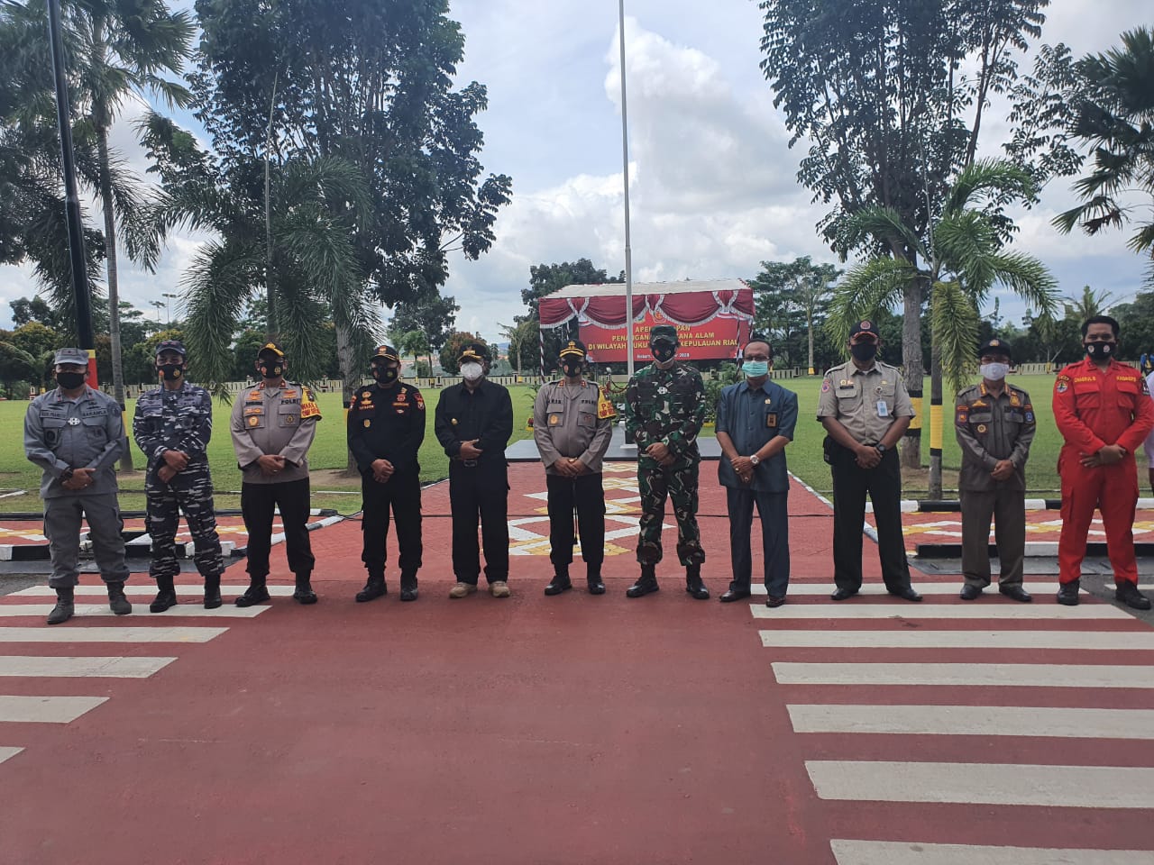 Danlantamal Hadiri Apel Kesiapan Penanganan Bencana Alam di Wilayah Kepri