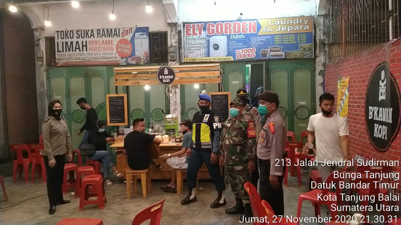 Operasi Yustisi Personil Polres Tanjung Balai dan Personel Jajaran Kodim 0208/Asahan Serta Dinas Terkait