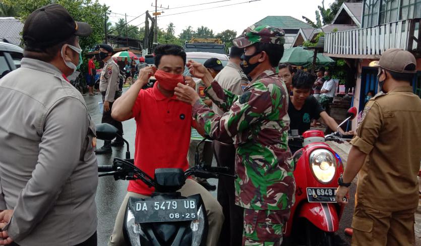 Koramil 06/Banua Lawas, Polsek Pugaan dan Kecamatan Pugaan Gelar Operasi Yustisi