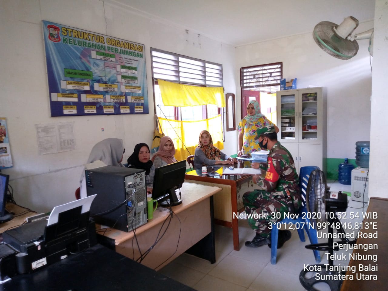 Komsos di Kantor Kelurahan Ini Yang Dikatakan Personel Jajaran Kodim 0208/Asahan