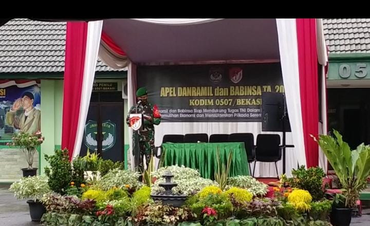 Dandim 0507/Bekasi Buka Apel Danramil dan Babinsa Kodim 0507/Bekasi TA. 2020