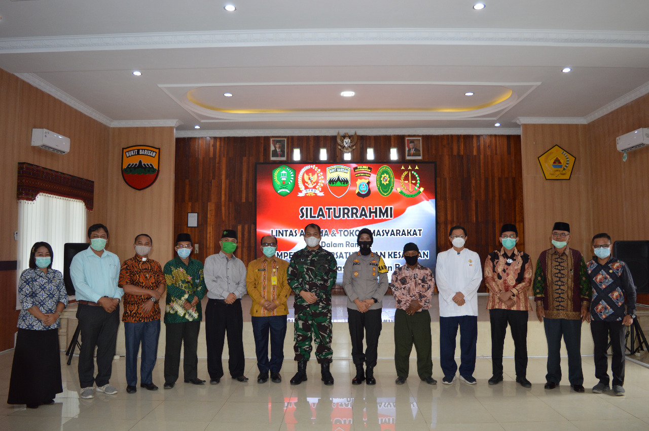 Kodim 0212/Tapsel Bersama Polres Kota Padangsidimpuan Gelar Silaturahmi Dengan Tokoh Lintas Agama Dan Tokoh Masyarakat