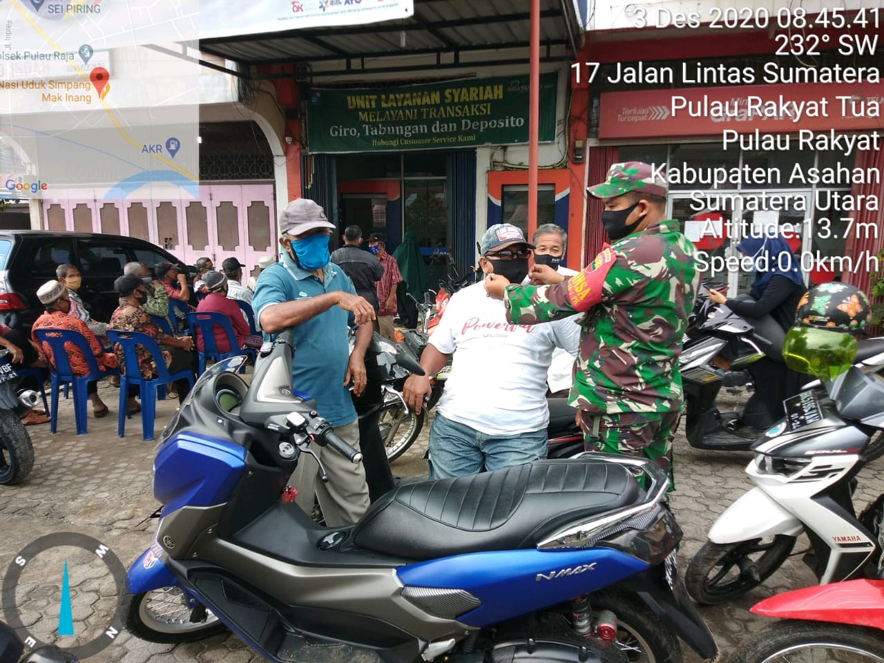 Penegakan Disiplin Protokol Kesehatan Tetap Dilaksanakan Personel Jajaran Kodim 0208/Asahan Diwilayah Binaan