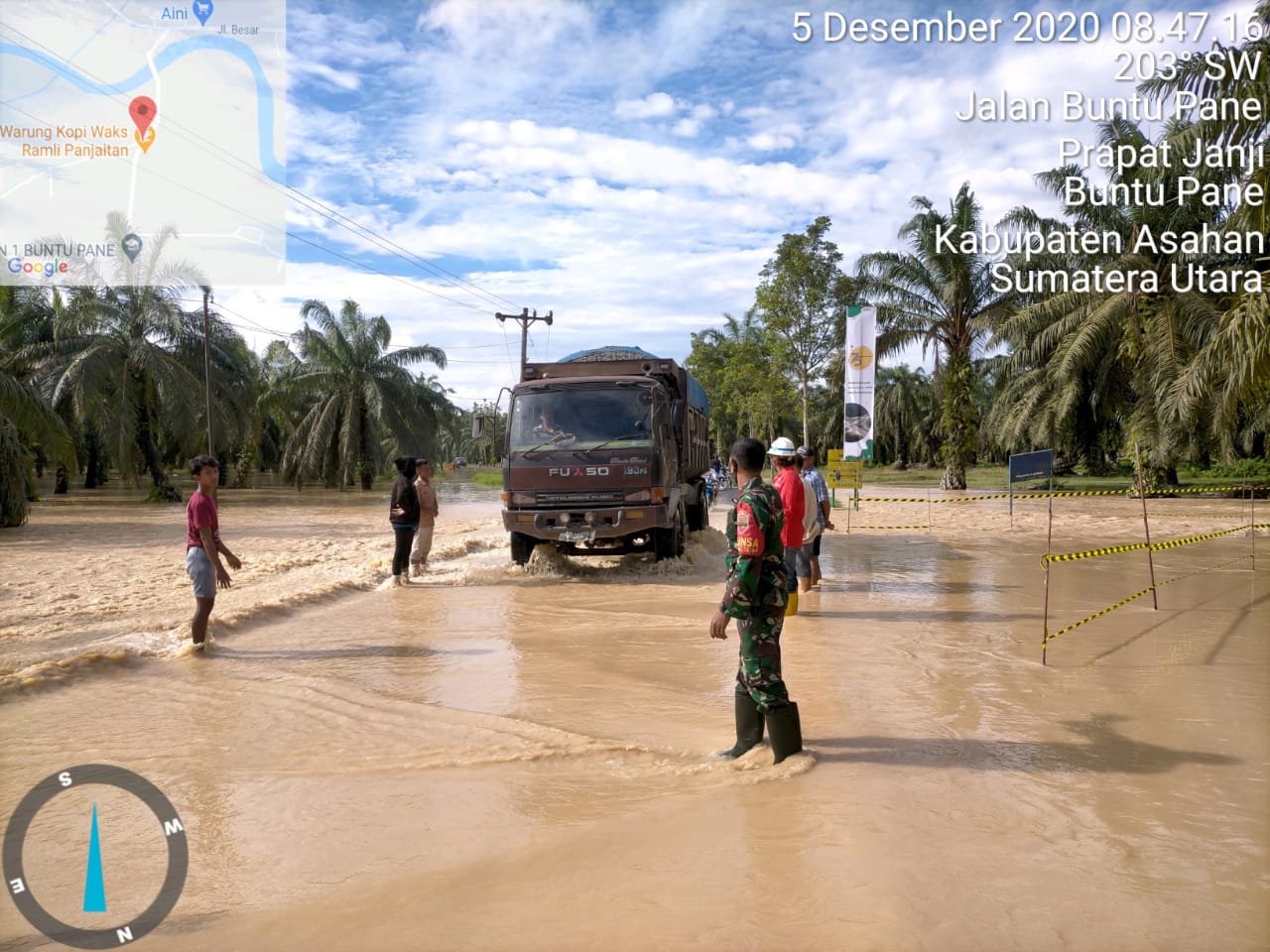 Kembali Wilayah Buntu Pane Kena Banjir, Personel Jajaran Kodim 0208/Asahan Turun Kewilayahnya