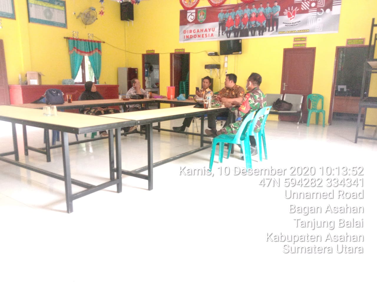 Bersama Dengan Perangkat Desa Personel Jajaran Kodim 0208/Asahan Laksanakan Komunikasi Sosial