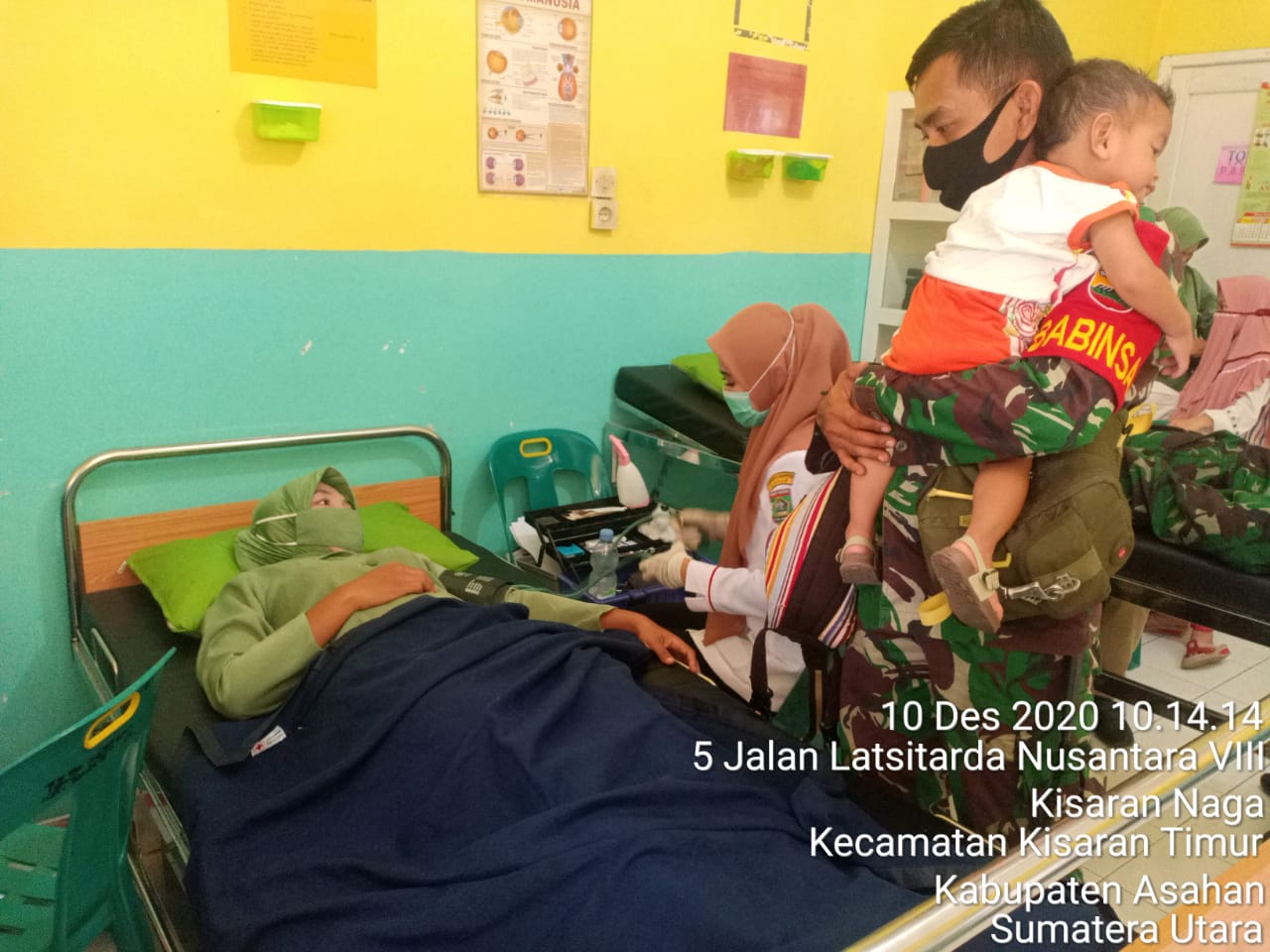 Dalam Rangka Hari Juang TNI AD Personel Jajaran Kodim 0208/Asahan Turut Serta Laksanakan Donor Darah