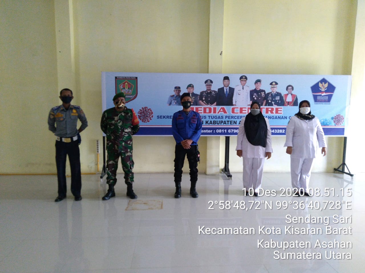 Personel Jajaran Kodim 0208/Asahan Laksanakan Pos Pam Covid-19 Diwilayah Kisaran