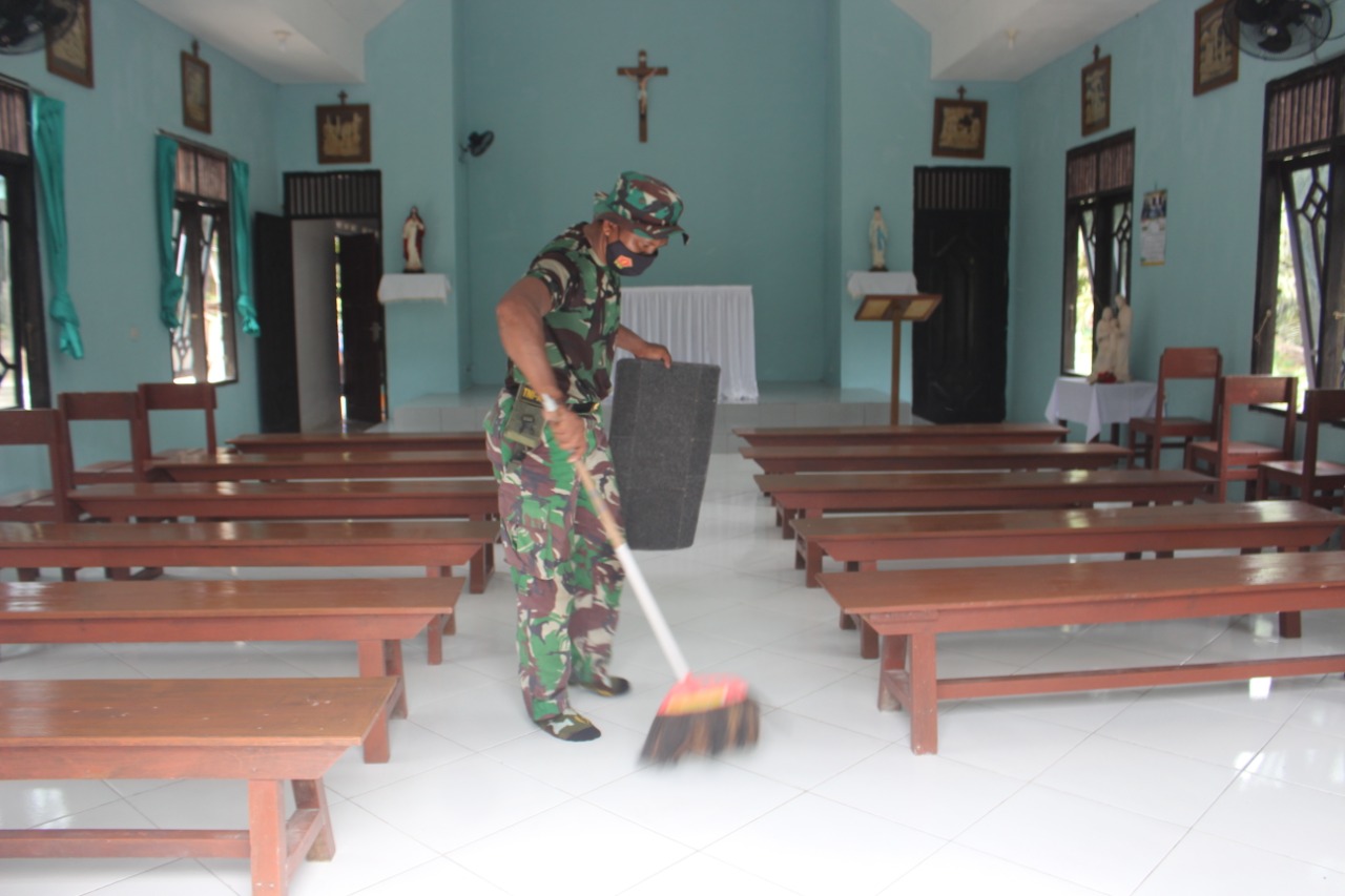 Gelar Baksos, Kodim 0913/PPU Sasar Tiga Gereja di Kecamatan PPU