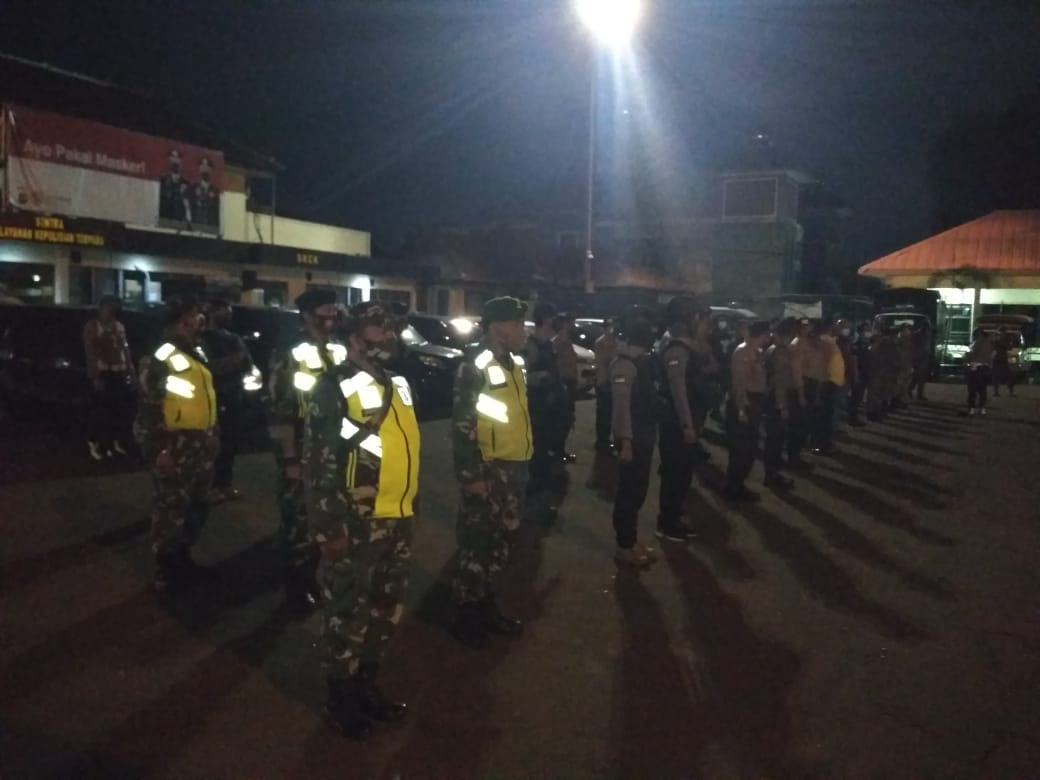 Percepatan Penanganan Covid-19, Kodim 0507/Bekasi Bersama 3 Pilar Laksanakan Apel dan Patroli Gabungan