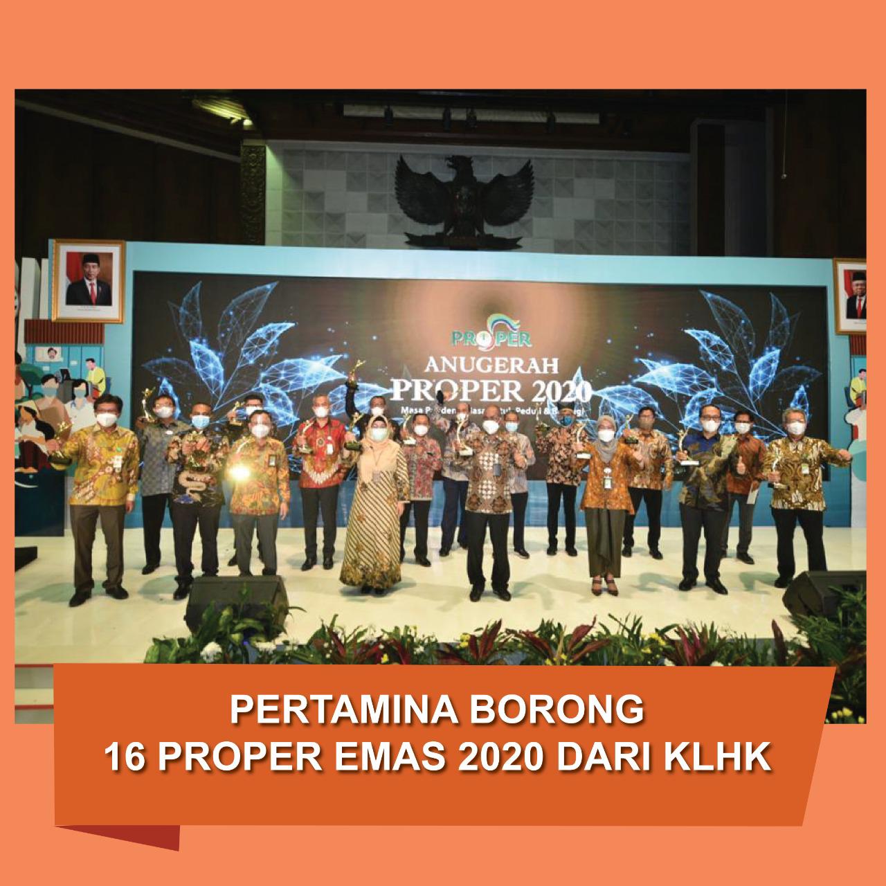 Borong 16 Proper Emas 2020, Pertamina Perkuat Komitmen ESG