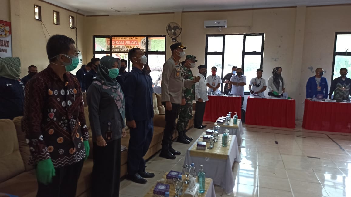 Dandim 1001/Amuntai dan Kapolres Balangan Menghadiri Rapat Pleno Terbuka Tingkat Kabupaten