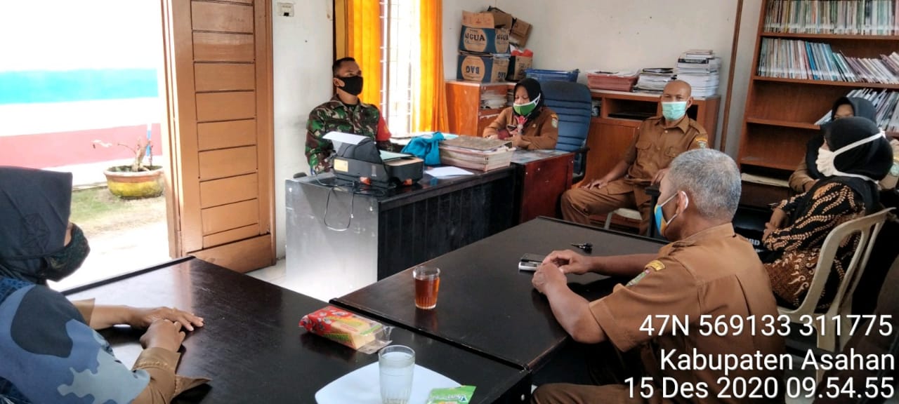 Kodim 0208/Asahan Laksanakan Komsos Bersama Aparat Kecamatan