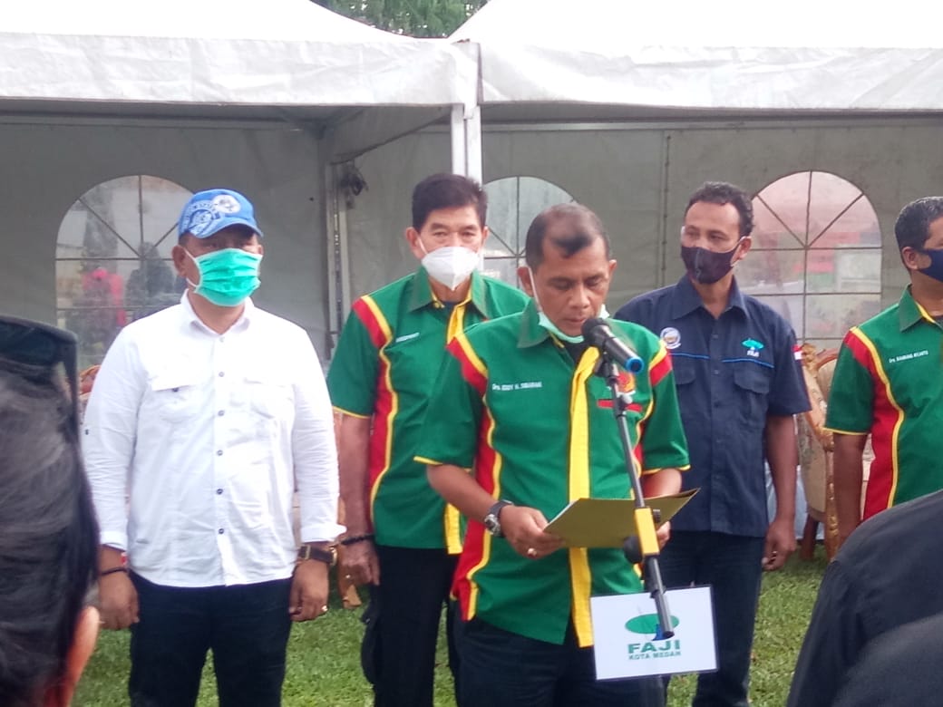 Ketua KONI Medan Kukuhkan Pelantikan FAJI Medan