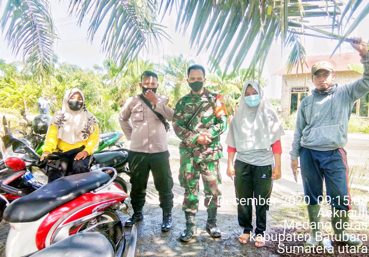 Personel Jajaran Kodim 0208/Asahan Gencar Edukasi Pentingnya Pakai Masker