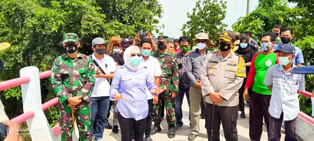 Dandim 0813 Dampingi Bupati Bojonegoro Tinjau Hilir Kali Ingas Di Lebaksari Baureno