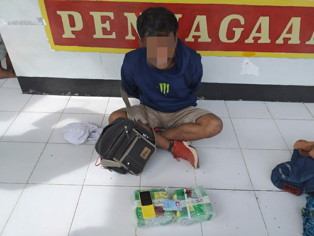 Pos TNI AL Muntok Gagalkan Penyelundupan Sabu Seberat 2 Kg