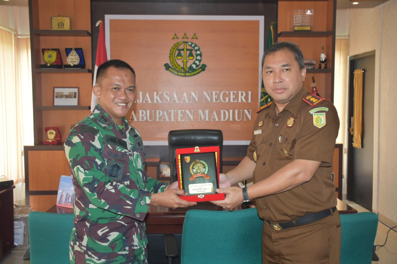 Dandim 0803/Madiun Kunjungi Kantor Kejaksaan Negeri Kabupaten Madiun