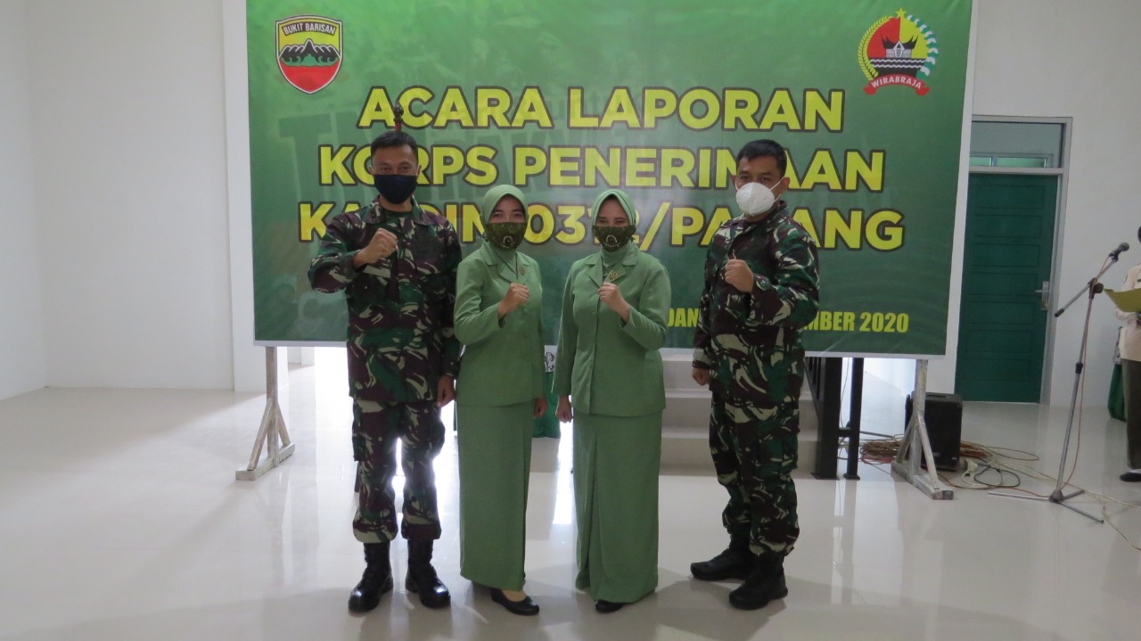 Kodim 0312/Padang Adakan Acara Laporan Korps Penerimaan Kasdim