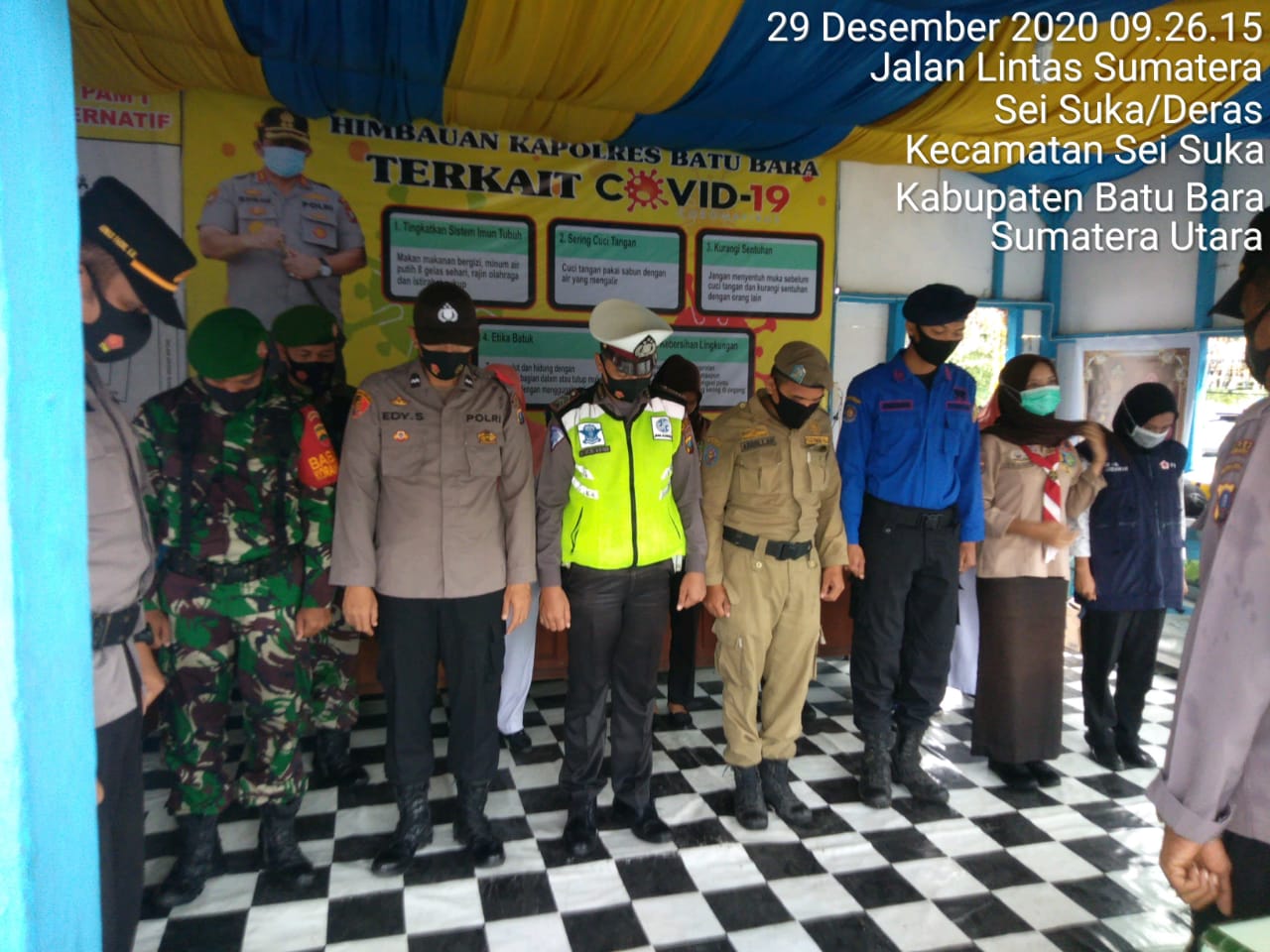 Kodim 0208/Asahan Turut Serta Mendukung  Ops Lilin Toba 2020