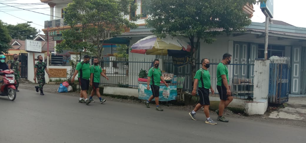 Jaga Imunitas Tubuh, Anggota Kodim Barabai Lari Aerobik