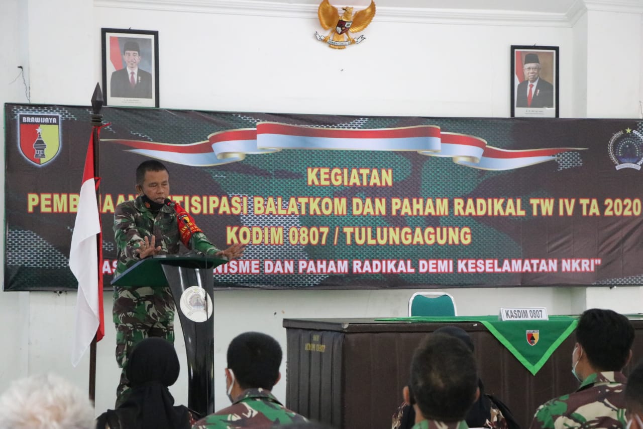 Kasdim Tulungagung Buka Langsung Acara Balatkom Paham Radikal 2020