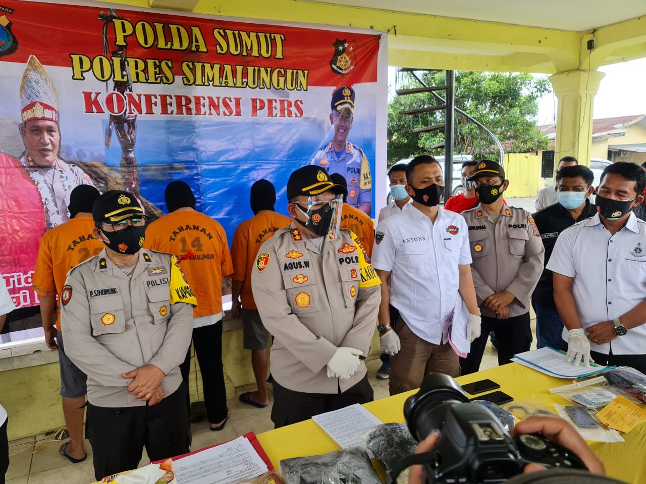 Kapolres Simalungun Gelar Press Release Kasus Penganiayaan di Komplek Cendana PT. Bridgestone