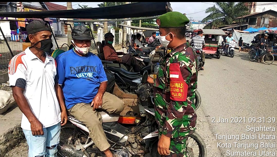 Komsos Humanis Berikan Edukasi Covid -19 di Wilayah Binaan