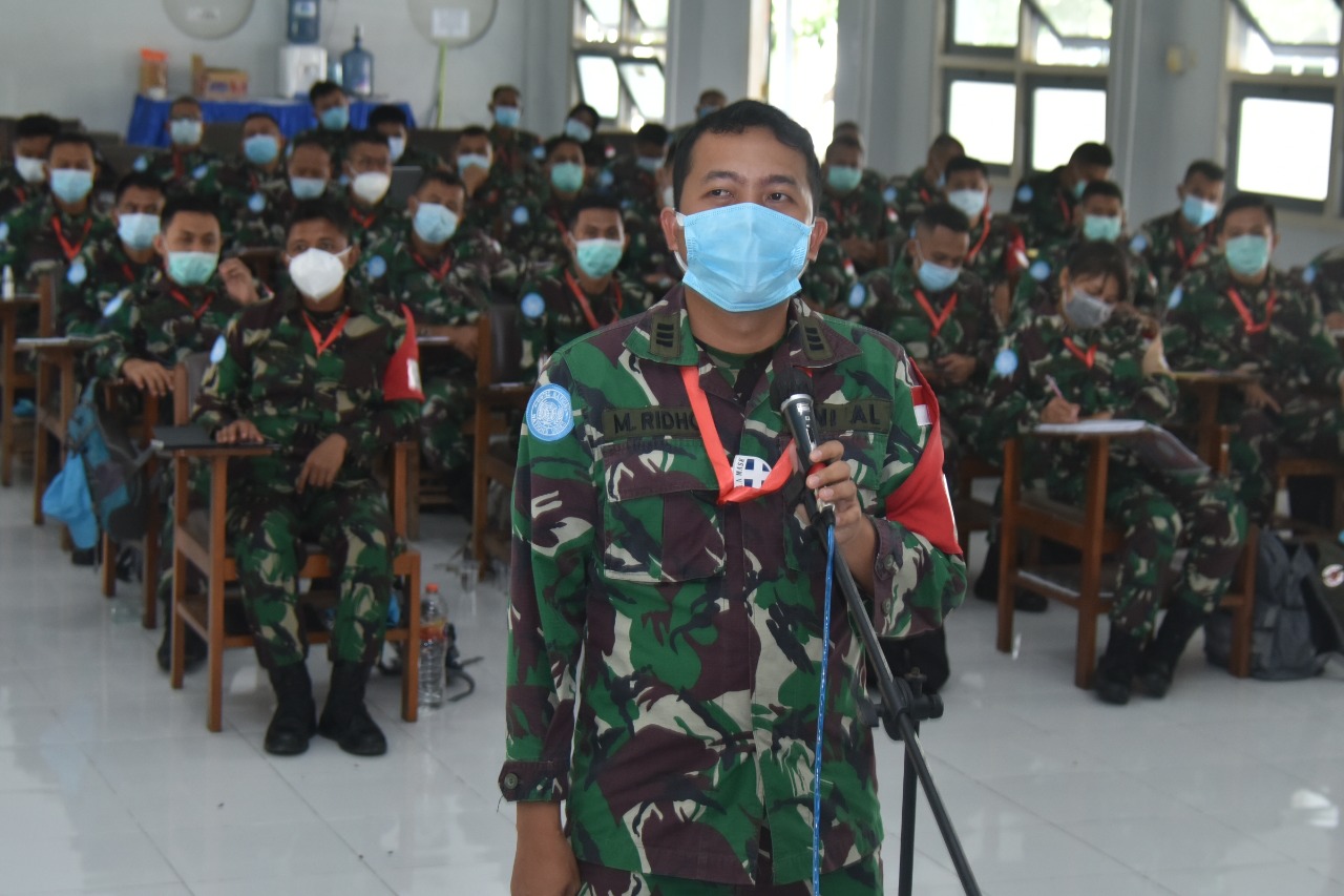 Peserta Latpratugas MTF Garuda XXVIII-M Unifil Lebanon Terima Pembekalan Asintel Panglima TNI