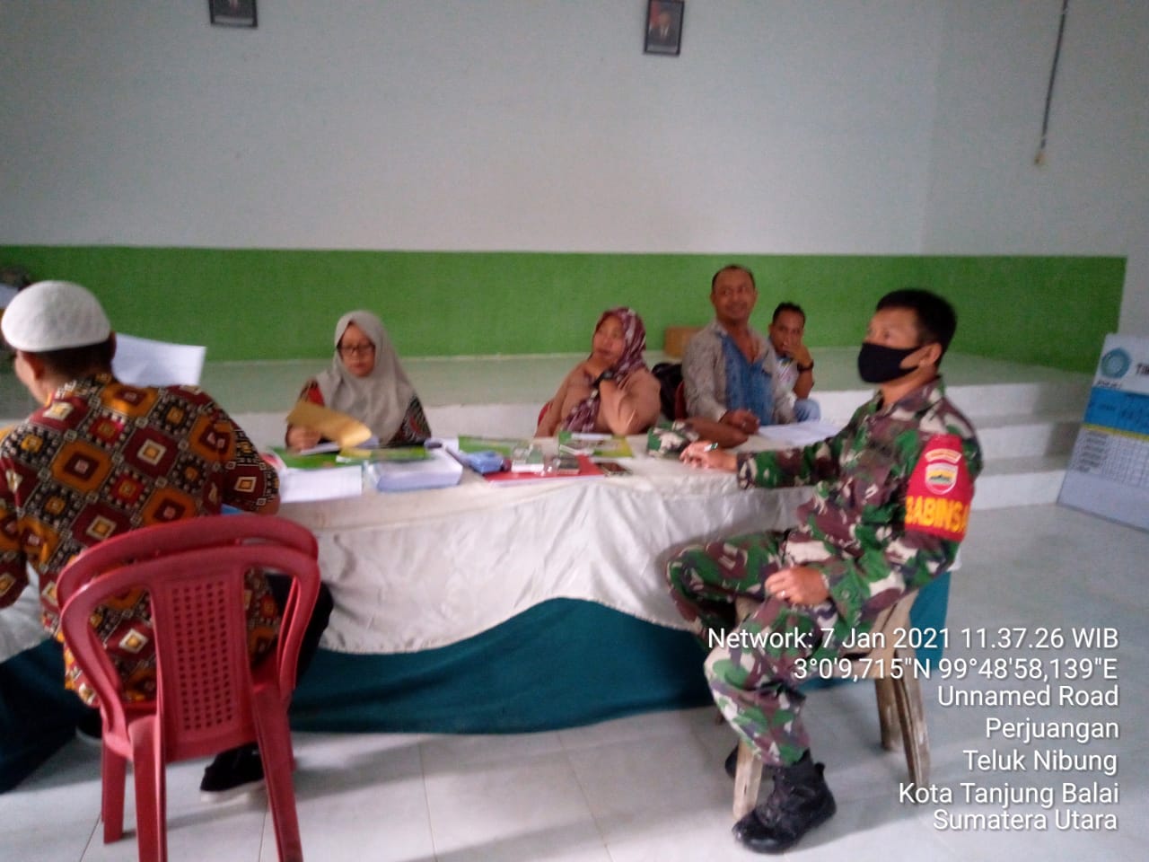 Personel Jajaran Kodim 0208/Asahan Turut Serta Laksanakan Rapat Koordinasi Di Kantor Kelurahan