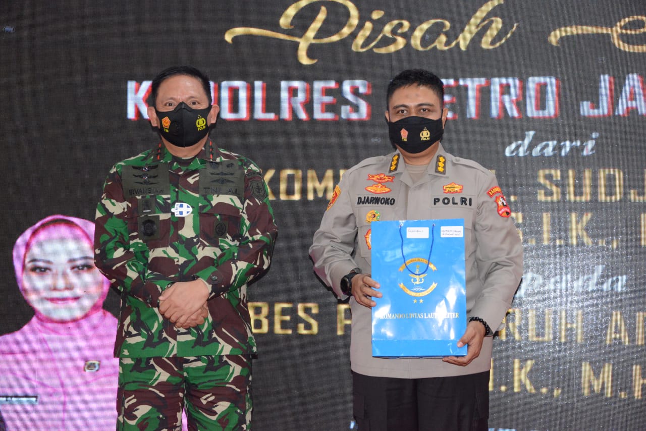 Kokohkan Soliditas, Pangkolinlamil Hadiri Pisah Sambut Kapolres Jakarta Utara