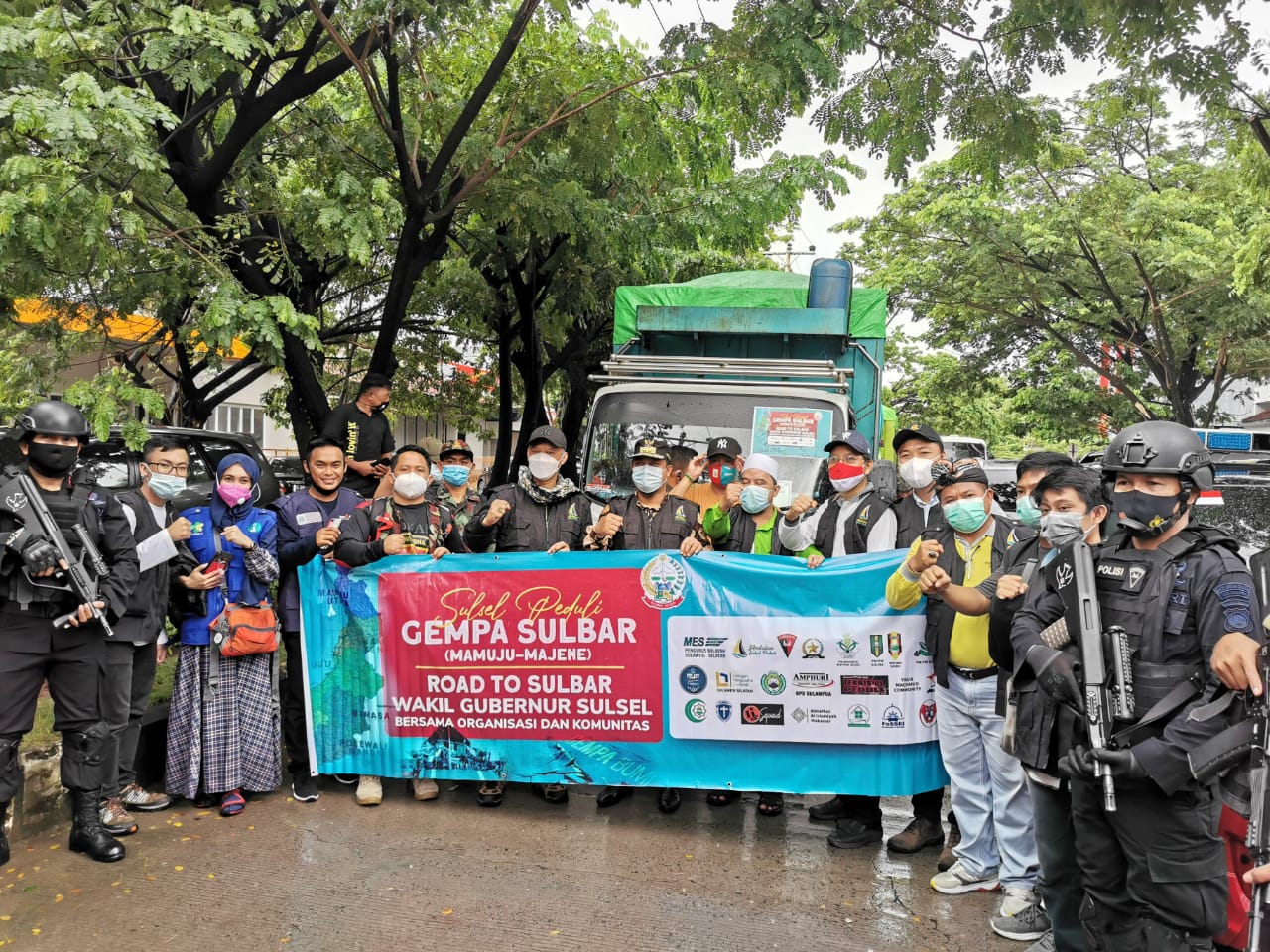 Inisiasi Wagub Sulsel, Organisasi dan Komunitas di Sulsel Kirimkan Bantuan Peduli Gempa Sulbar