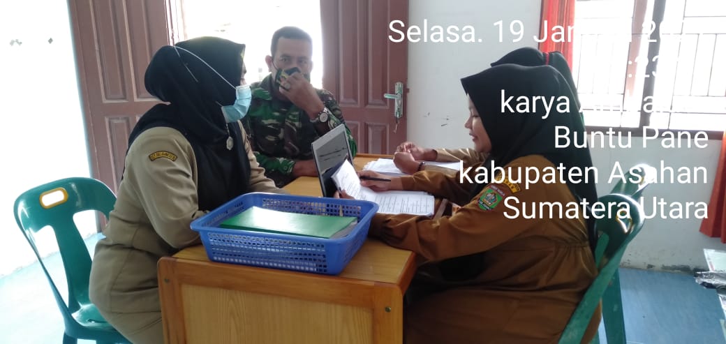 Komunikasi Sosial Bersama Dengan Kaur Serta Perangkat Desa Dilaksanakan Personel Jajaran Kodim 0208/Asahan